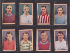 Trade cards, Sport & Adventure, Famous Footballers (set 46 cards) cut into singles including Billy
