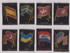 Tobacco silks, ATC, National Flags, 'M' size, woven on black material, ref. S39 (A) (set, 83