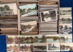 Postcards, a collection of over 1600 UK topographical cards with approx. 600 modern and approx. 1000
