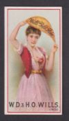 Cigarette card, Wills, Advertisement card, Reproductions of Posters, type card, Beauty holding
