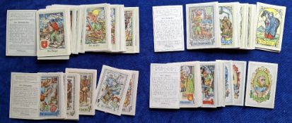 Trade cards, Germany Tenglemann Coffee Occupations in Germany 140 cards in part sets; set 1 (25) set