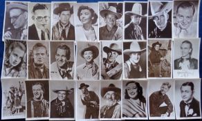 Postcards, Cinema, a cinema star collection of over 130 cards, with many cowboys. Includes Gabby