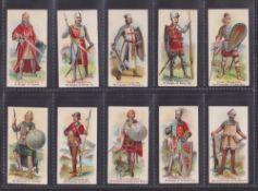 Cigarette cards, Cope's, British Warriors (Grey Printing) (set 50 cards) (5 with brown toning on