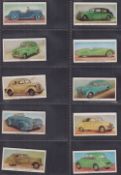 Trade cards, British Automatic Weight Co, British Motor Cars (set 36 cards) (numbers 1-18 with