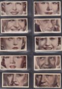 Cigarette cards, Film / Cinema 11 sets and 1 near set, Ardath Famous Film Stars, Ardath Who is
