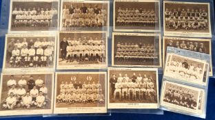 Trade cards, selection, Boys' Magazine, a collection of 11 large sepia teamgroups, 1920's