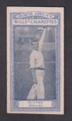 Cigarette card, Wills (Australia), Cricketers Series (Grey scroll back, fancy frame, blue front),
