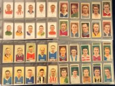 Cigarette cards, four sets, Carreras, Footballers (Small Titles) (75 cards), Famous Footballers (