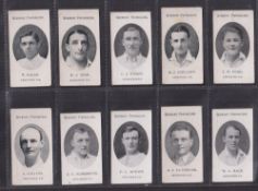 Cigarette cards, Bucktrout, Guernsey Footballers (Mixed backs), 68 cards (mixed condition, fair/gd)