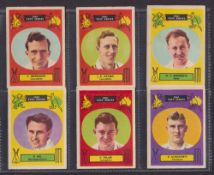 Trade cards, A&BC Gum, Cricketers, Test Series 1961, 90mm x 64mm (set, 48 cards) (gd/vg)