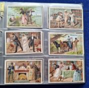 Trade cards, Liebig, Puzzles & Hidden Objects, 13 sets and 6 part sets ranging from S177 to S462, in