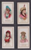 Cigarette cards, USA, Duke's, Actors & Actresses, Series 2, 'M' size, four cards, Sarah Bernhardt,