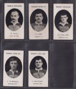 Cigarette cards, Taddy, Prominent Footballers (No Footnote), Durham City, five cards, H. Imrie, R.