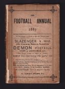 The Football Annual, 1887 by C.W. Alcock, 20th Year of Publication. Hardback first edition, 195