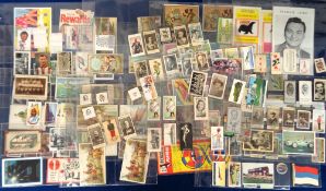 Trade cards, a type collection of approx. 180 trade cards, all with issuers with initials