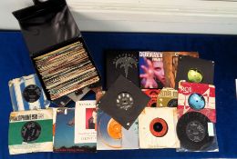 Vinyl records, a collection of approx. 90, 45rpm vinyl records, 1960's onwards, various artists &
