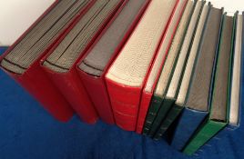 Accessories, 11 stockbooks, 4 x 64 side, 48 side, 32 side and 5x16 side. Very good used