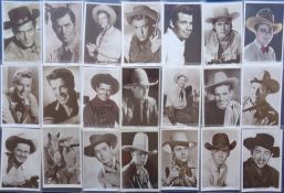 Postcards, Cinema, a collection of 49, plus 1 other, Picturegoer cards of cowboys, with 8 from