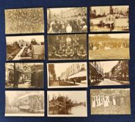 Postcards, Suffolk, a further Ipswich selection of 12 cards, with RPs of Ipswich Docks, Lord Haldane