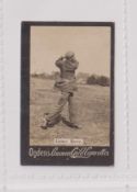 Cigarette card, Ogden's Guinea Gold Golfer Base I type card, James Rowe (slight marks to back