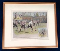 Football engraving, Sheffield United v Tottenham Hotspur, FA Cup Final, 1901 played at Crystal