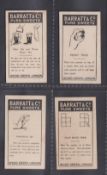 Trade cards, Barratt's, Tricks, 4 cards, 'How Ale & Water Won't Mix', 'Penny Trick', 'Threepenny