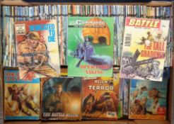 Military Comics, 200+ Commando magazines, mostly 3000 and 4000 series but some earlier together with