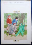 Just William, original unsigned artwork from the story 'William and the Space Animal' (approx.