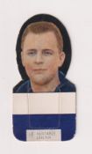 Cigarette card, Wills (Australia), Footballers (Shaped), type card, F. Huxtable, Carlton (gd) (1)