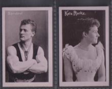 Cigarette cards, Gallaher, Stage & Variety Celebrities, two cards, Sandow and Kate Rourke (3/4