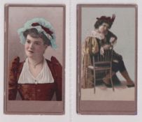 Cigarette cards, Morris, Beauties, 'CHOAB' (Levant Favorites), two cards, ref. H21, pictures nos