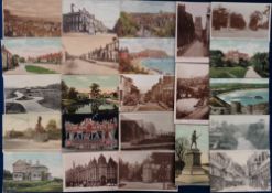 Postcards, Yorkshire, a mixed collection of approx. 130 cards, with RPs of War Memorial & Hall Cross