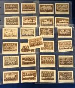 Trade cards, New Football Series, 'L' size, sepia teamgroups (25/27, missing Hull N.U. & Leicester