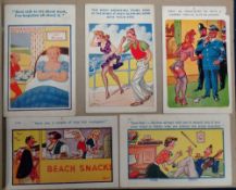 Postcards, Comic, a mixed age collection of approx. 175 cards in modern album. Artists include