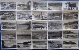 Postcards, Cornwall, an RP collection of 50+ cards, mostly post WW2 from the Lizard area, inc.