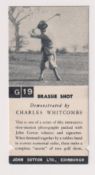 Cigarette card, John Cotton Ltd, Golf Strokes, G/H, type card G19/H32 (vg) (1)