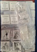 Cigarette cards, approx. 400 cards, vast majority Photographic Film Stars & Glamour Models, most are