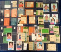 Trade cards, A&BC Gum, Footballers, a collection of approx. 55 error & variety cards from various