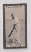 Cigarette cards, WM Clarke, Cricketers no.19 W G Grace type card (gd)