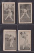 Trade cards, Australia, J. E. Sparks, Cricketers, Australian X1, four cards, T.J.E. Andrews, W.