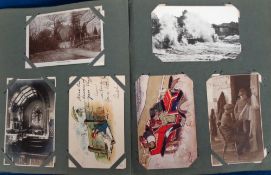 Postcards, a mixed mainly subject collection of approx. 275 cards in vintage album. Includes comic