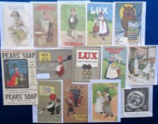 Advertising, a collection of 25 late Victorian and Edwardian advertising inserts for soap, most