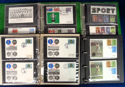 Cricket, five A4 albums containing a collection of commemorative cricket covers for various events