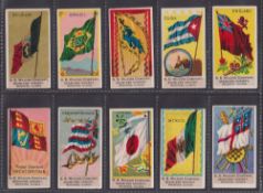 Trade cards, USA, S B Wilkins Hoisery Flags of all Nations, 16 cards including United States,