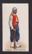 Cigarette card, Robert's, Colonial Troops, type card, Lagos Infantryman (vg) (1)