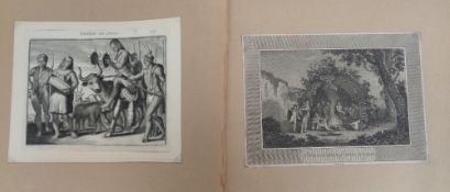 American Indians, approx. 50 engraved (and a few printed) images of Native American Indians dating