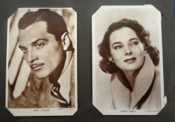 Postcards, Cinema, a mixed collection (age and publisher) of 90+ cinema and entertainment stars