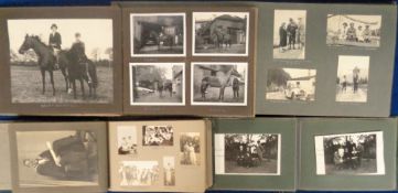 Photographs, a collection of 270 photos in 6 albums of assorted size relating to one family,