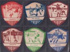 Trade cards, City Bakeries (Edinburgh), Football Club Cards, Shield shape, 54 different cards, all