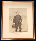 Football engraving, C.W. Alcock, 1890, Association Football. Alcock was an English Sportsman, author